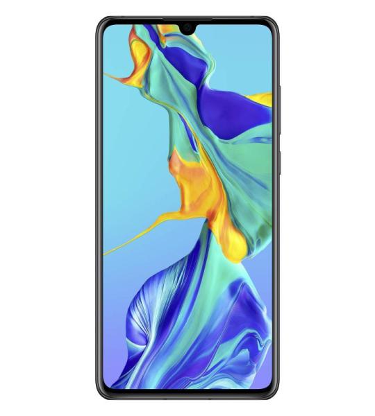 P30 mobiele telefoon, 128 GB, zwart, Android 9.0 (Pie), Dual SIM (Renewed)